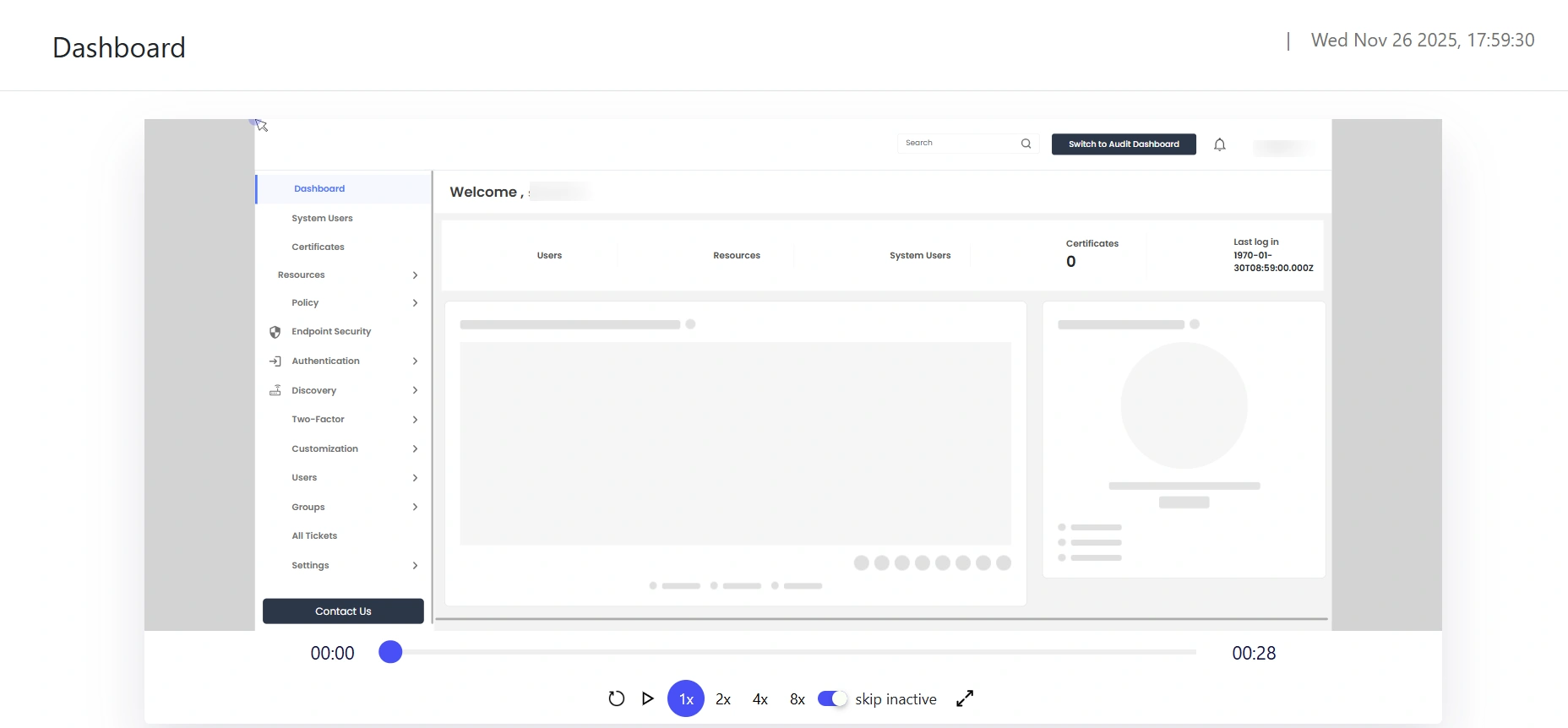Privileged Access Management Admin Handbook: View Recorded Sessions