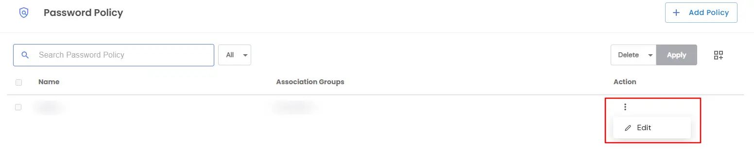 Manage Password Policy in miniOrange PAM