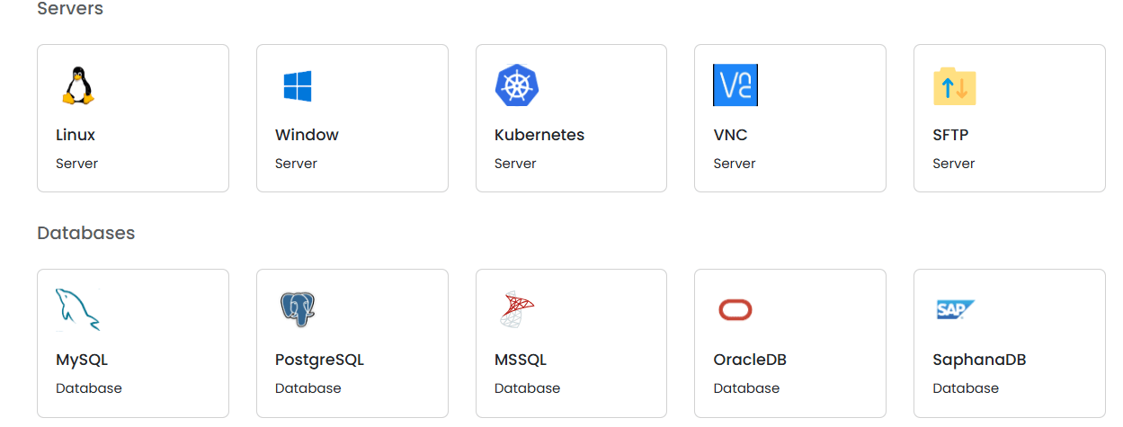 Select the Server and Database in miniOrange PAM