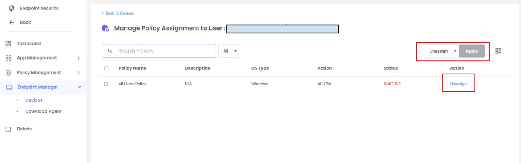PAM Endpoint: View Assigned Policies