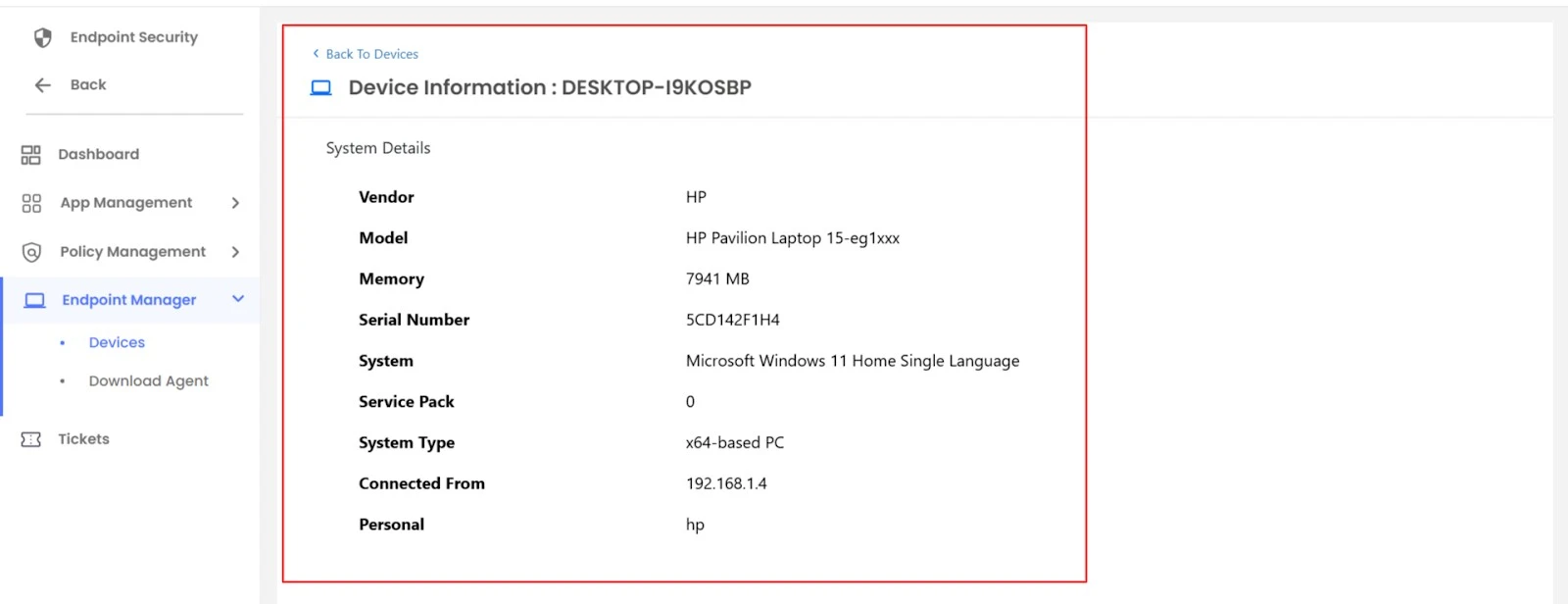 PAM Endpoint: View Associated Users