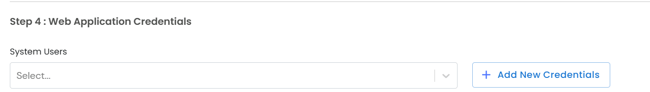 Web Application Credentials in miniOrange PAM