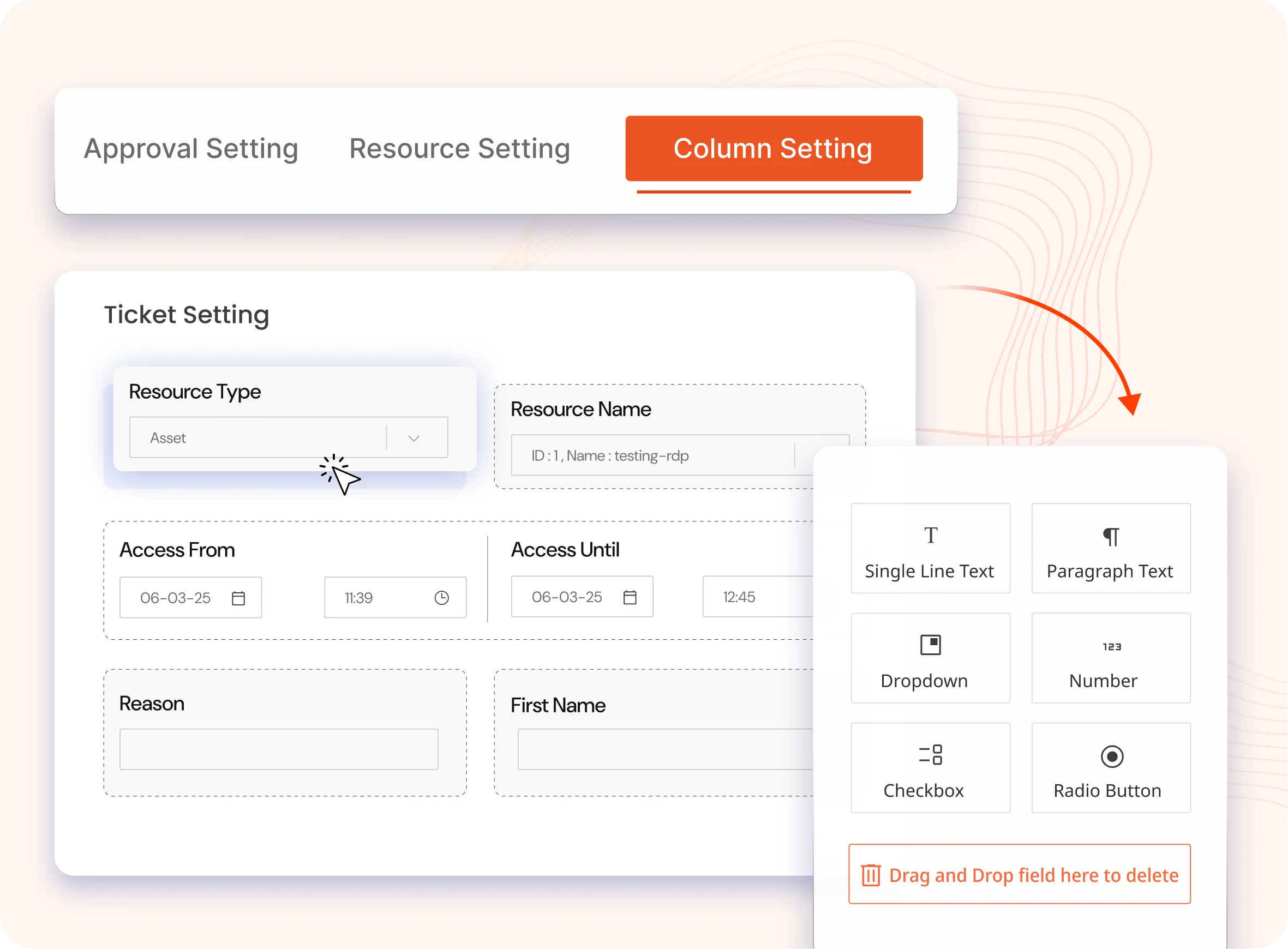 Customizable Ticket Forms