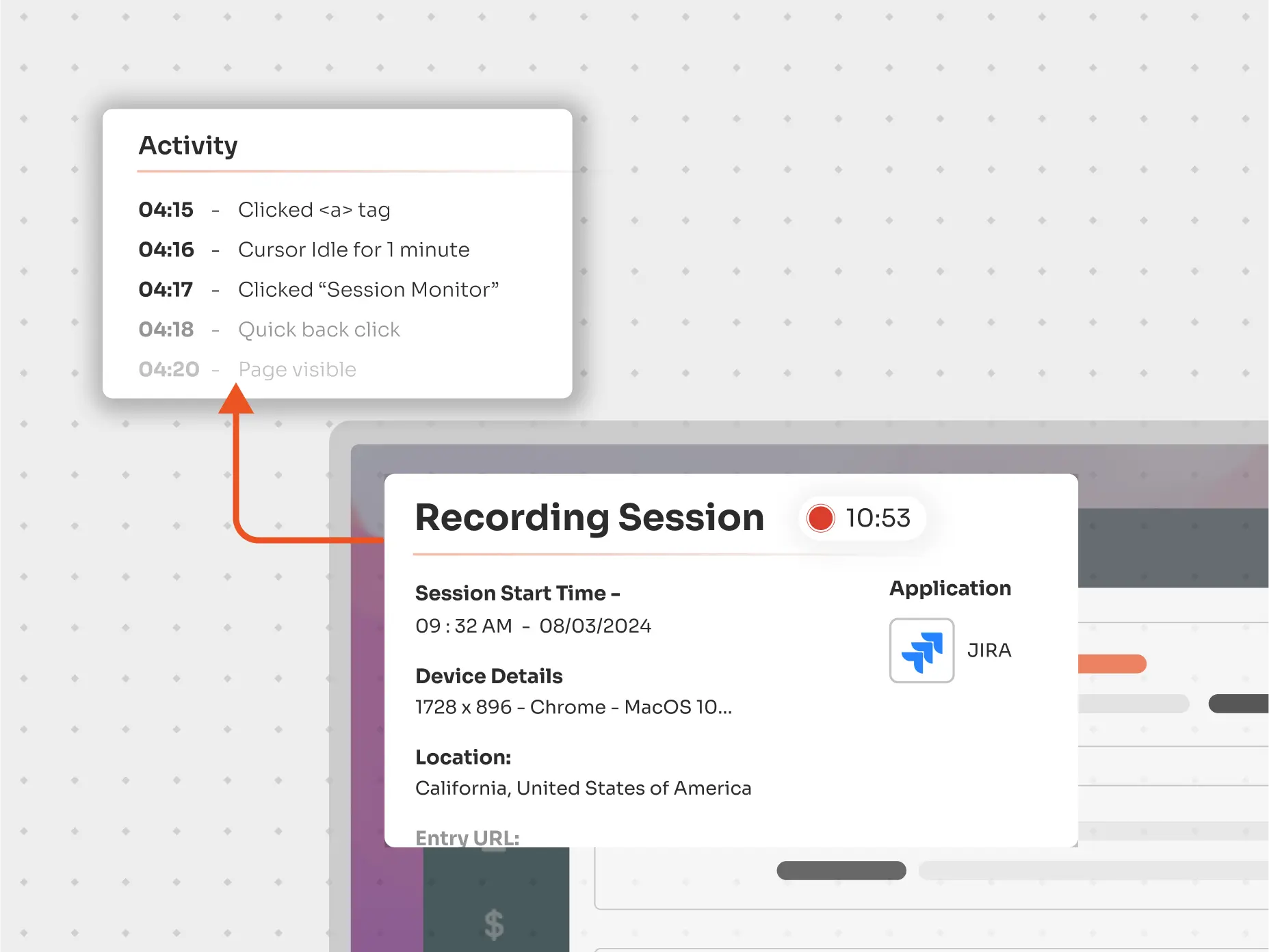 Privileged session monitoring tools with session recording and playback capabilities.