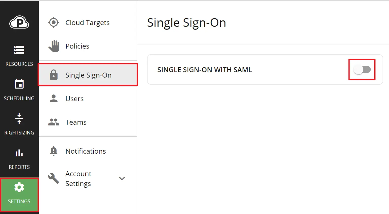 ParkMyCloud Single Sign-On (SSO)