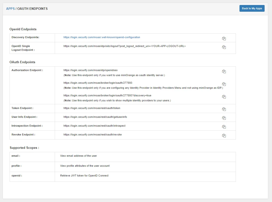 Enable up two-factor authentication (2FA) for Paypal account : OAuth Endpoints values