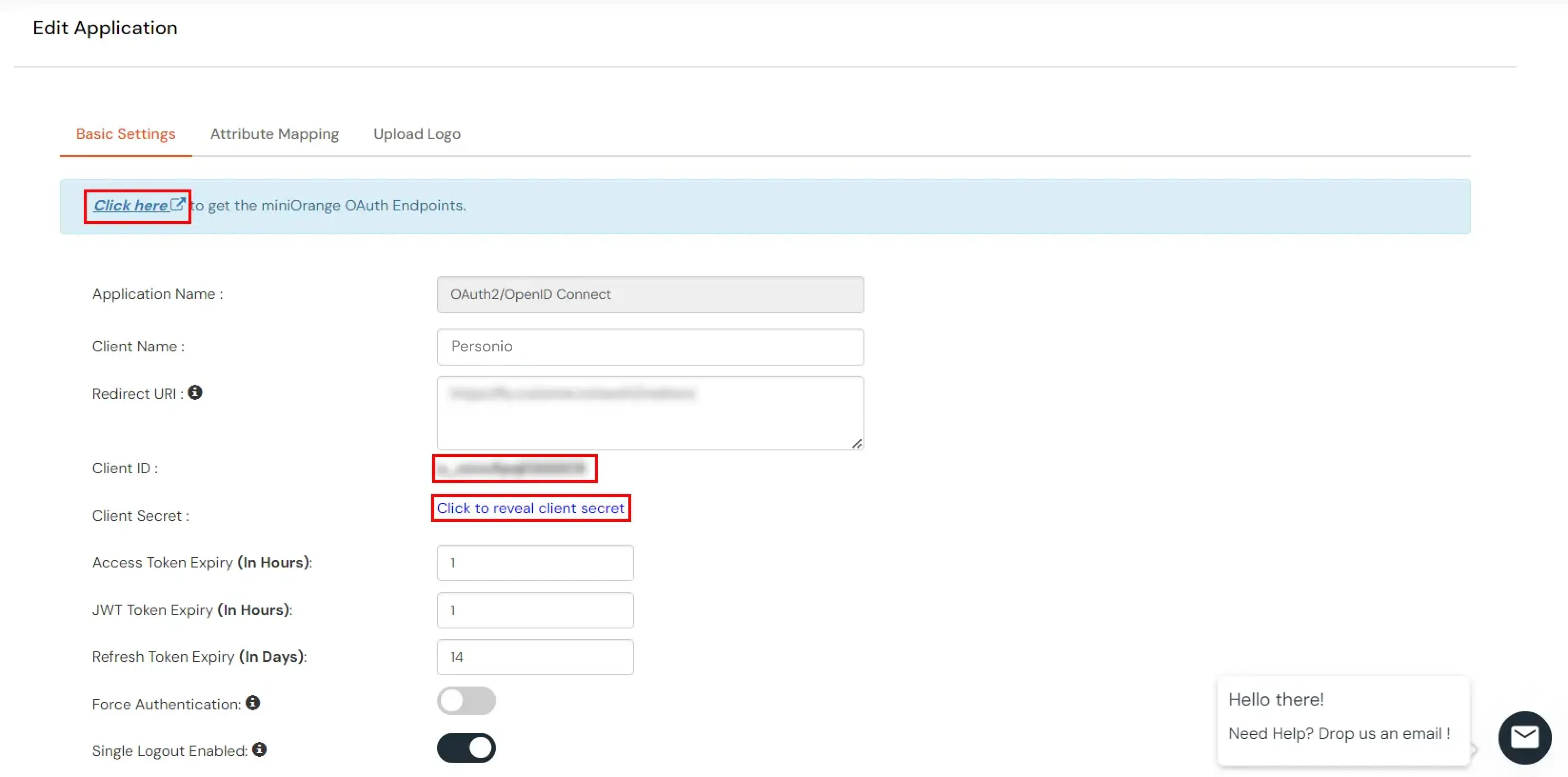 Single Sign-On (sso)for Personio edit application