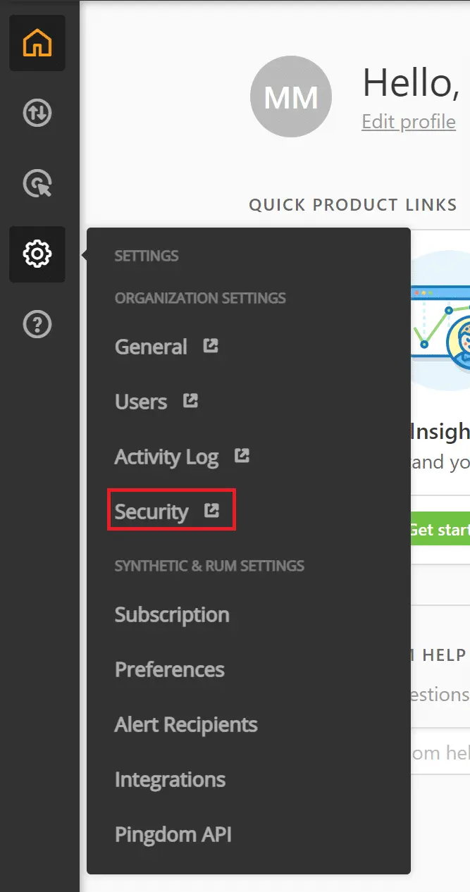 Pingdom Single Sign-On (sso)