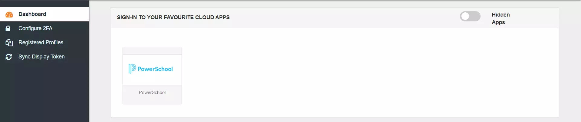 PowerSchool Single Sign-On (SSO) manage apps
