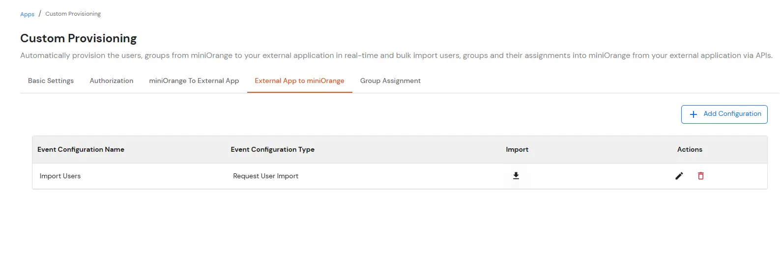 Click Add New Attribute to map additional user attributes for import - import users