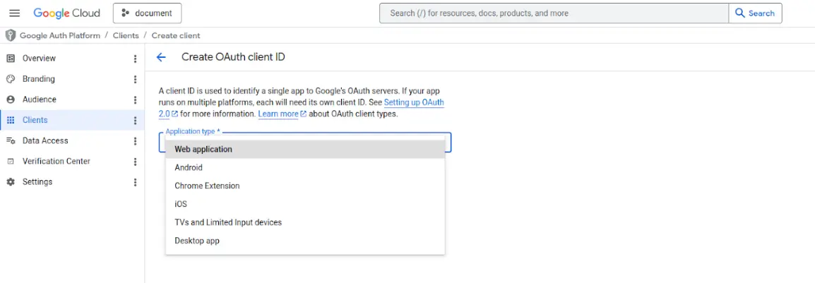 Google Apps Provisioning : api credentials registartion