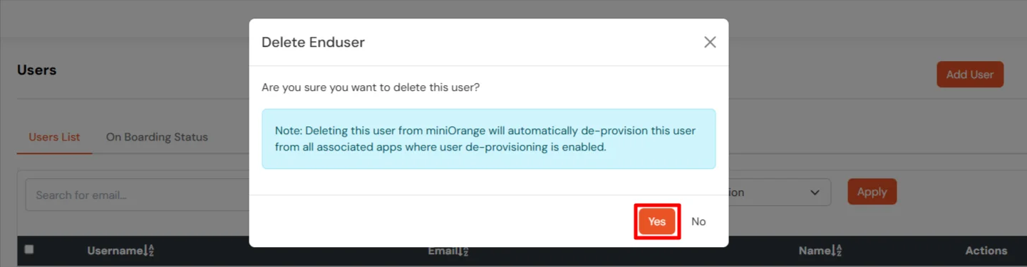 Configure SAP Successfactors Provisioning : Delete User
