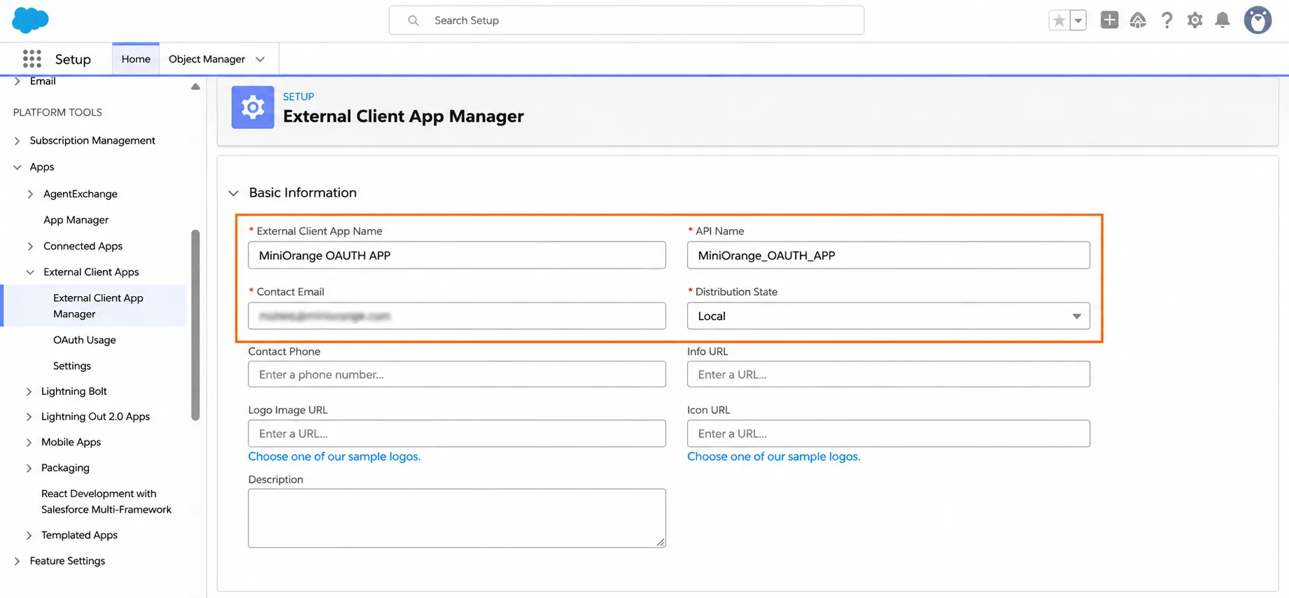 Salesforce Apps Provisioning : Basic Details