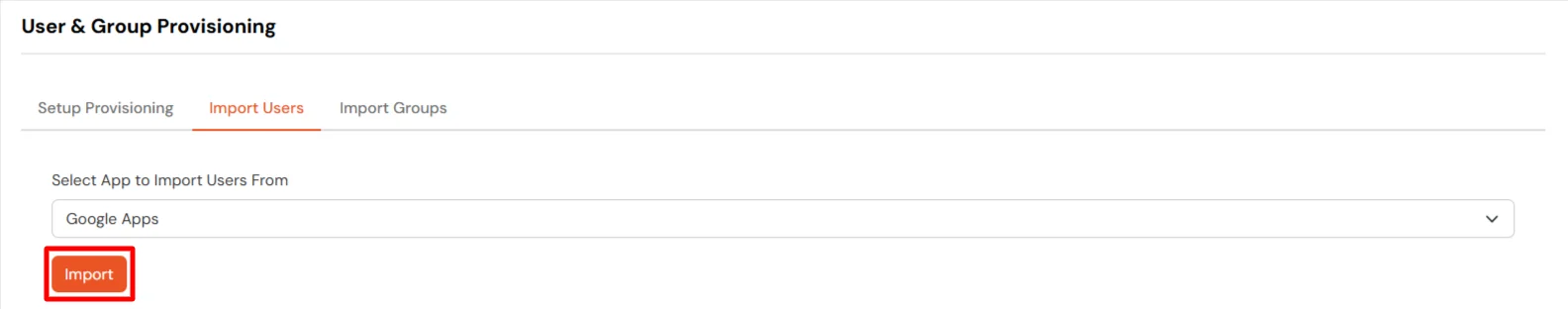 Google Workspace Provisioning Import Users 