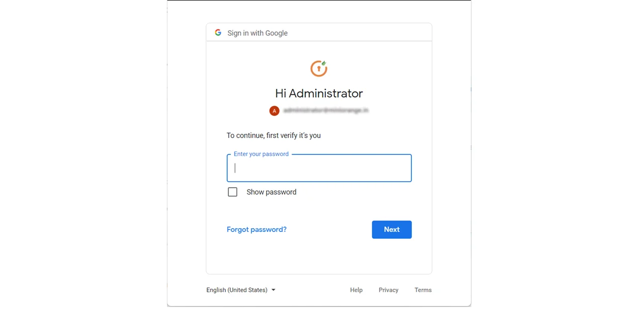 Google Workspace Provisioning Password