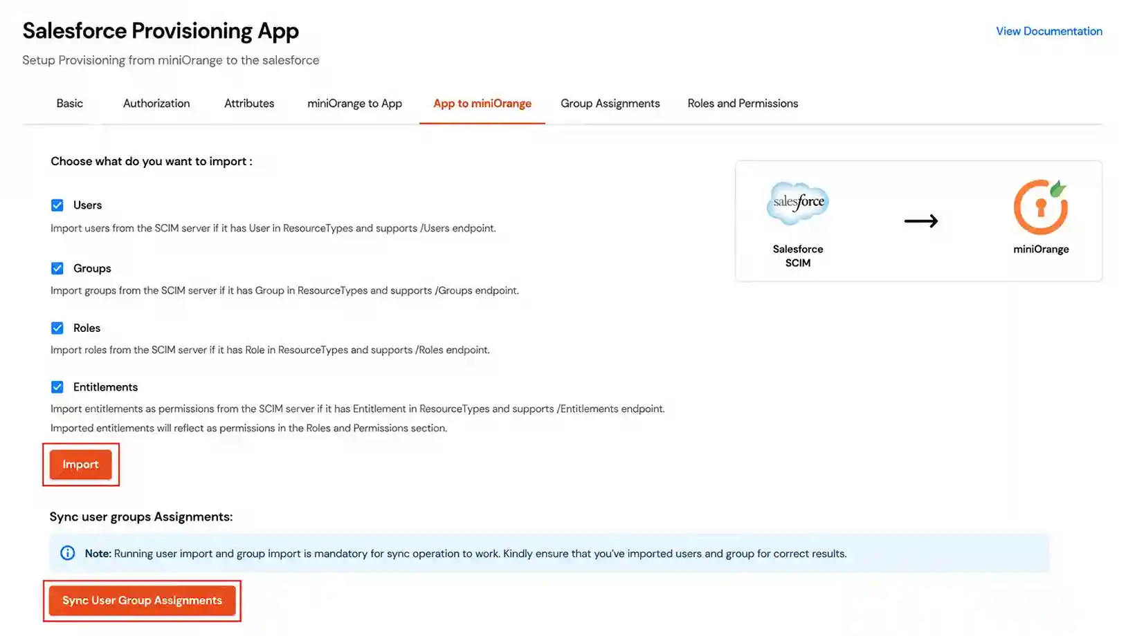 Salesforce Apps Provisioning : Sync user group assignments