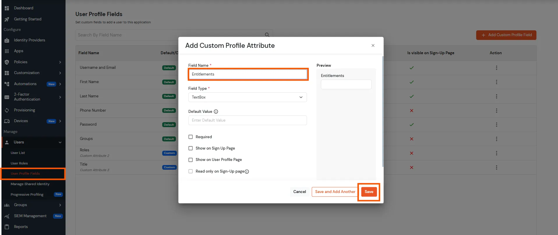 Salesforce Apps Provisioning :Create user profile