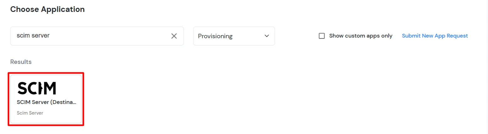 miniOrange Identity Platform Platform Admin Handbook: Search SCIM Server