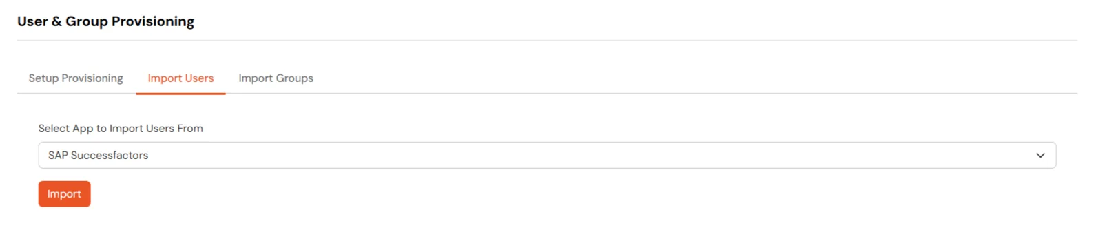 Enable SAP Successfactors Provisioning : Import Users