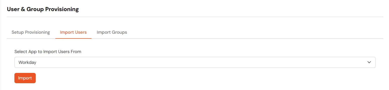 Workday Provisioning Import Users