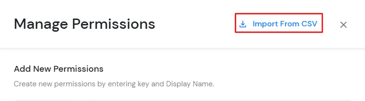 miniOrange Identity Platform Admin Handbook: Import from CSV Button