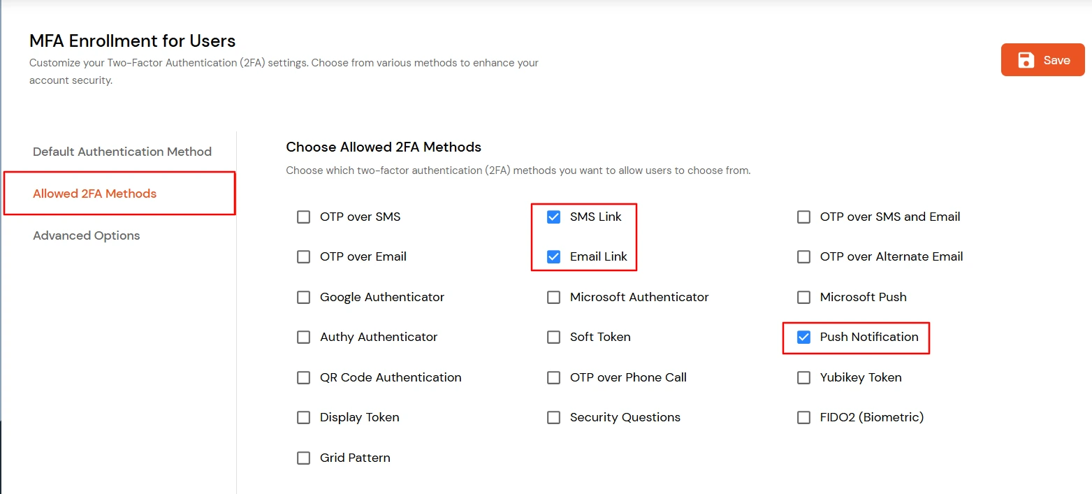 Multi/Two Factor Authentication for RD Gateway End-User : Select link Notifation Methods