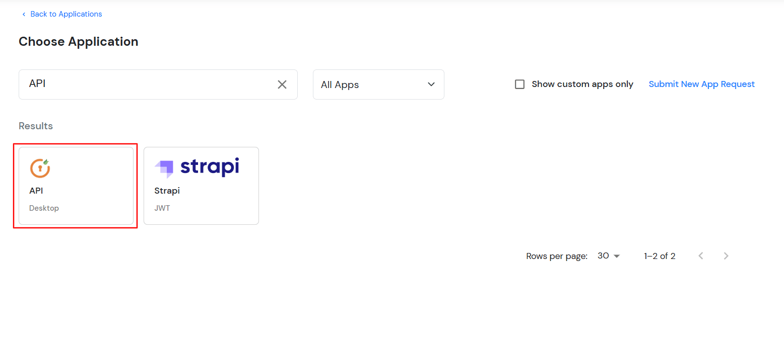 Select API Desktop for RDWeb 2FA/MFA