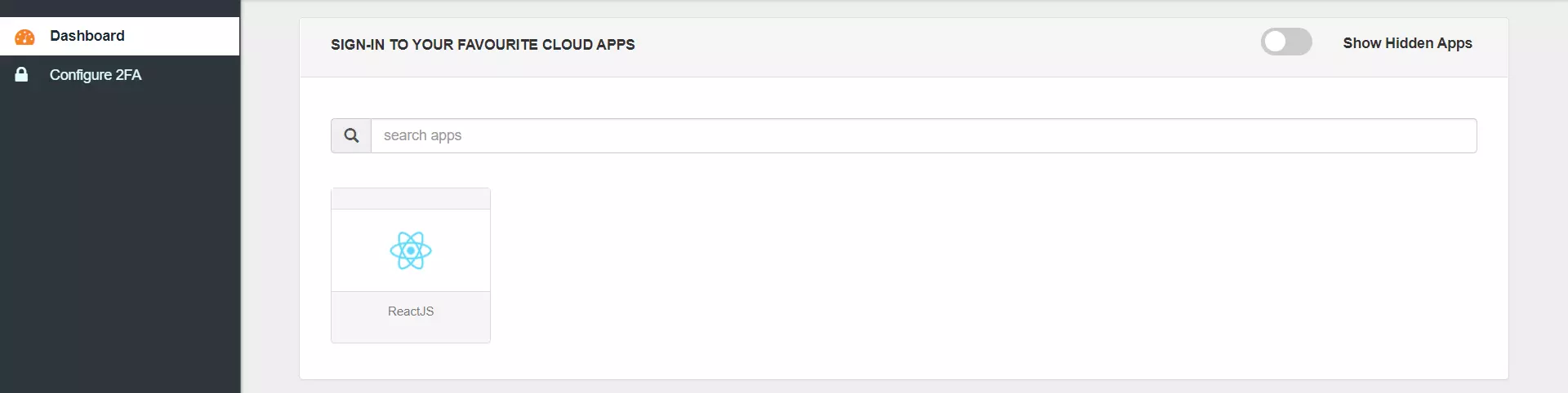 React Single Sign-On (SSO) verify configuration