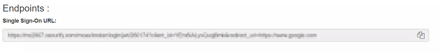 React Single Sign-On (SSO) endpoints url