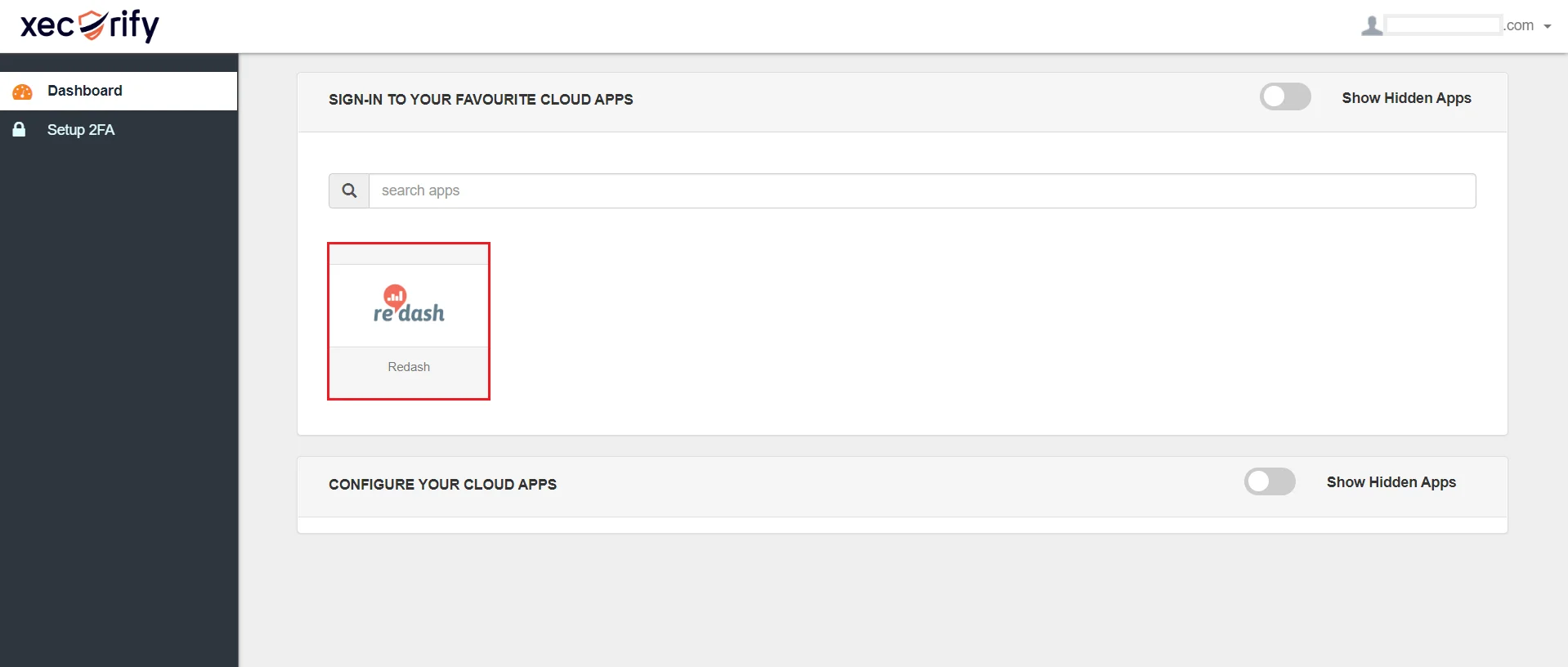 Redash Single Sign-On (SSO) manage apps