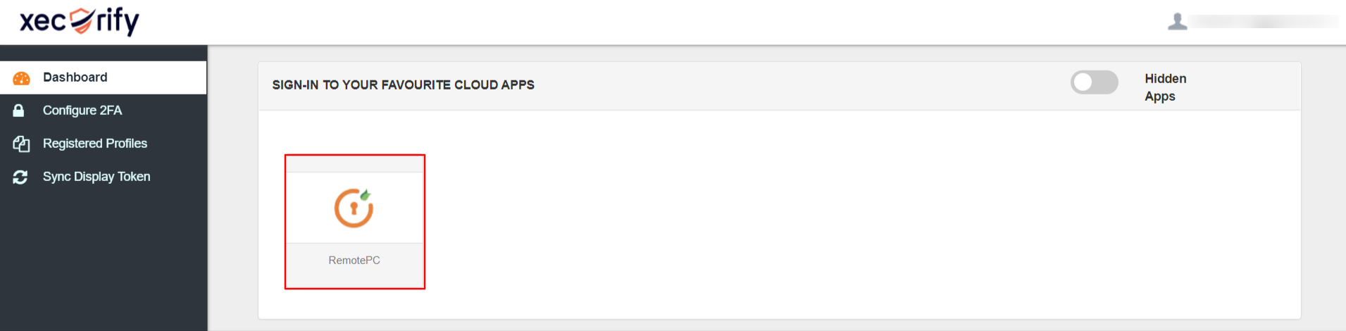 RemotePC Single Sign-On (SSO) manage apps