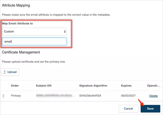 Click on save - RingCentral SSO