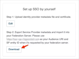 Obtain SP metadata - RingCentral SSO