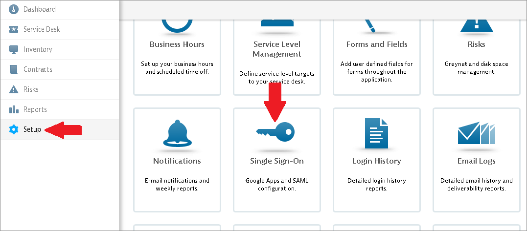 samanage sso configure