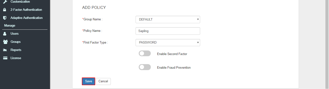 sapling saml sso policy