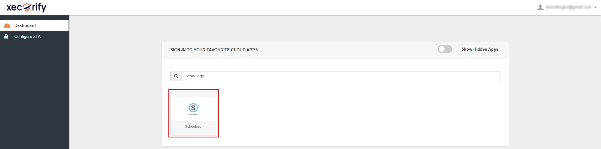 Schoology Single Sign-On (SSO) manage apps