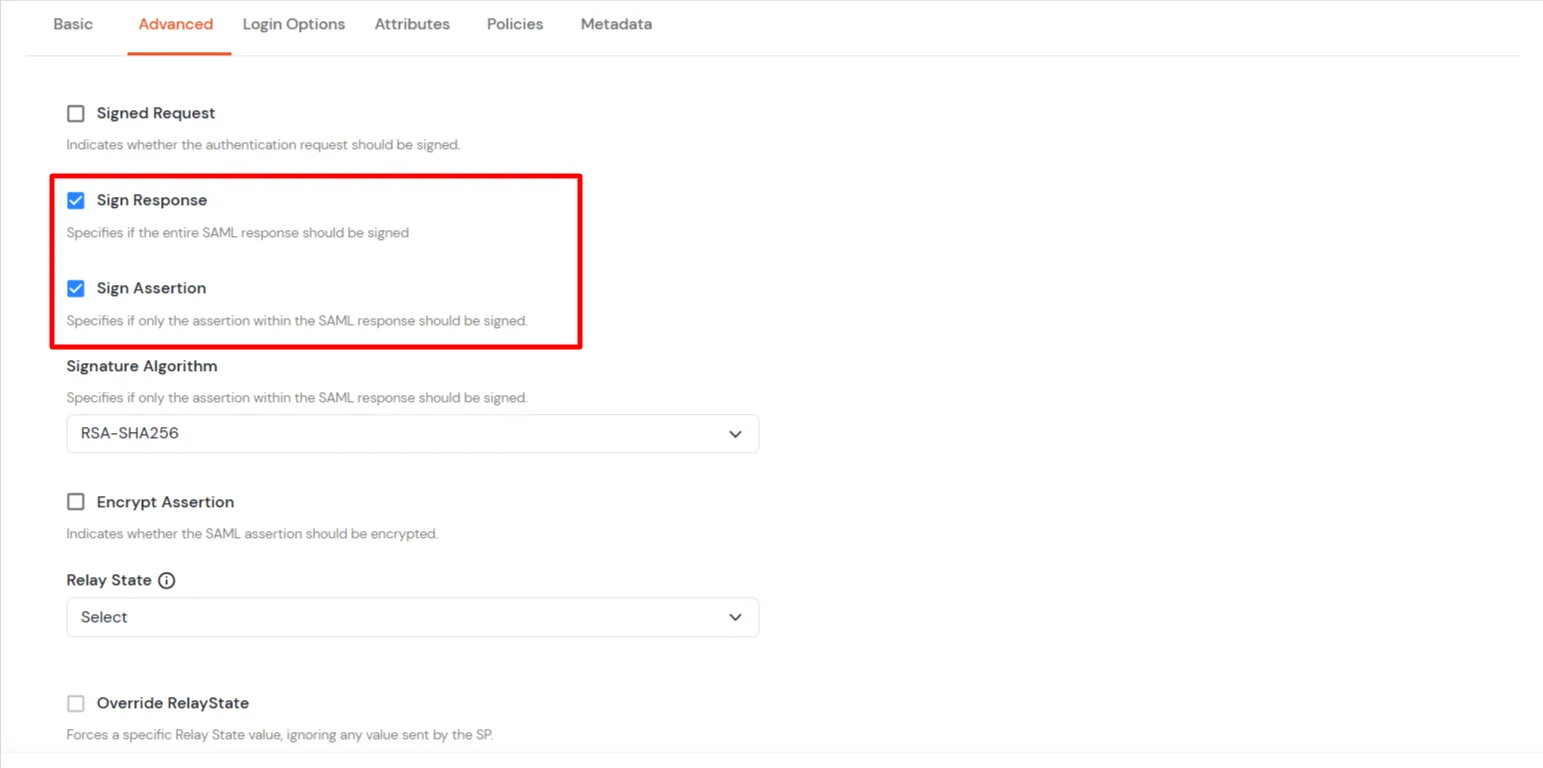 Slack SSO (Single Sign-On) advanced settings