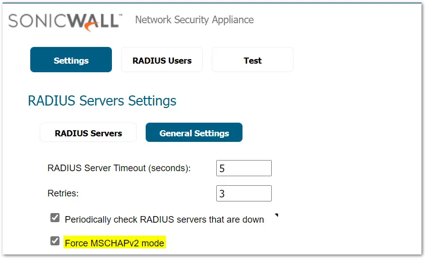 MFA 2FA two-factor authentication for SonicWall