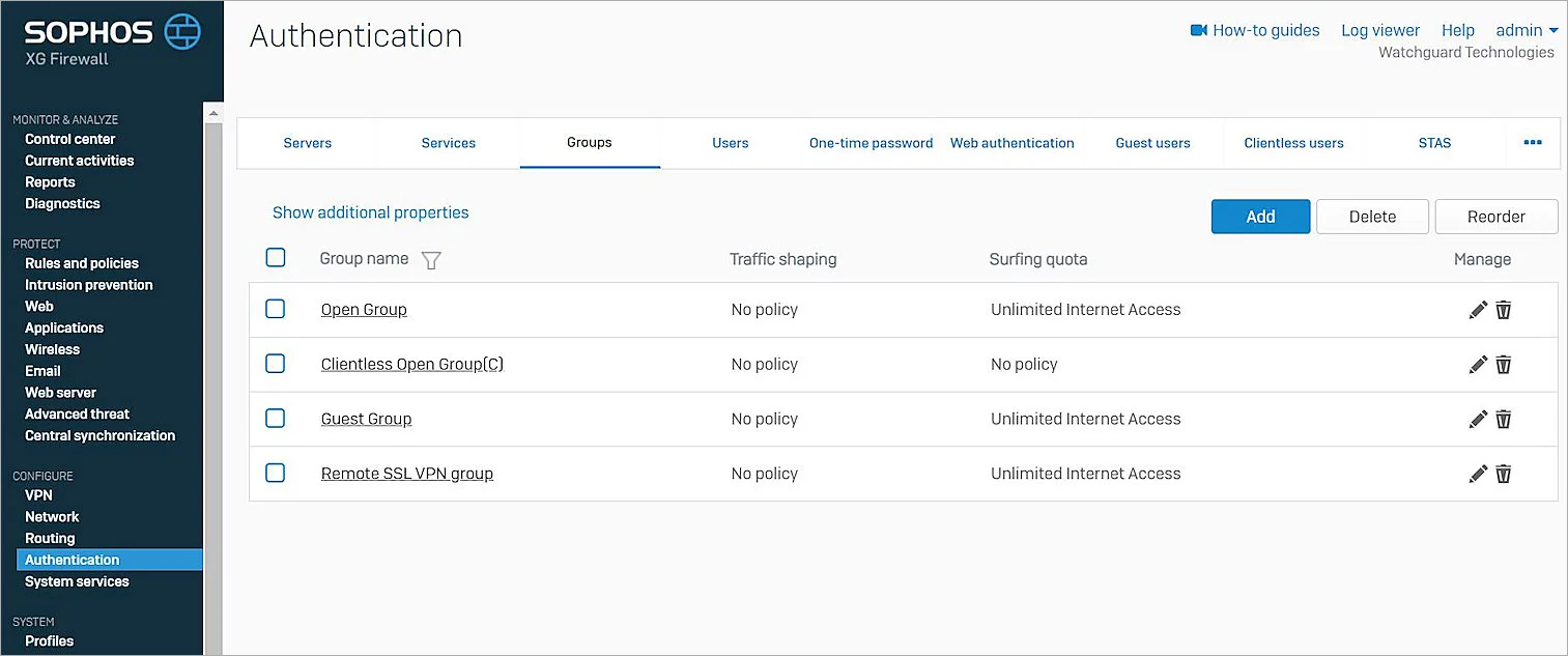 Two-Factor Authentication (2FA/MFA) for Sophos XG Firewall