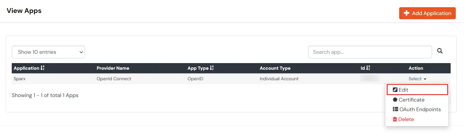 Single Sign-On (sso)for Sparx Systems edit application