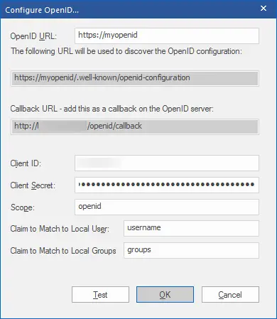 Single Sign-On (sso)for Sparx Systems Configure OpenID enter the following details