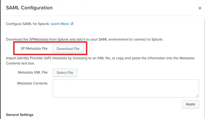 Splunk Single Sign-On (sso)