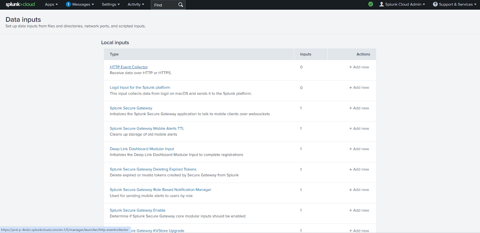 Splunk Single Sign-On (sso) Data Inputs