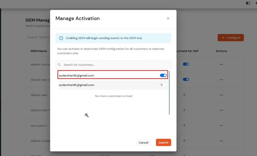 miniOrange Partner Portal Handbook: Select Manage Activation