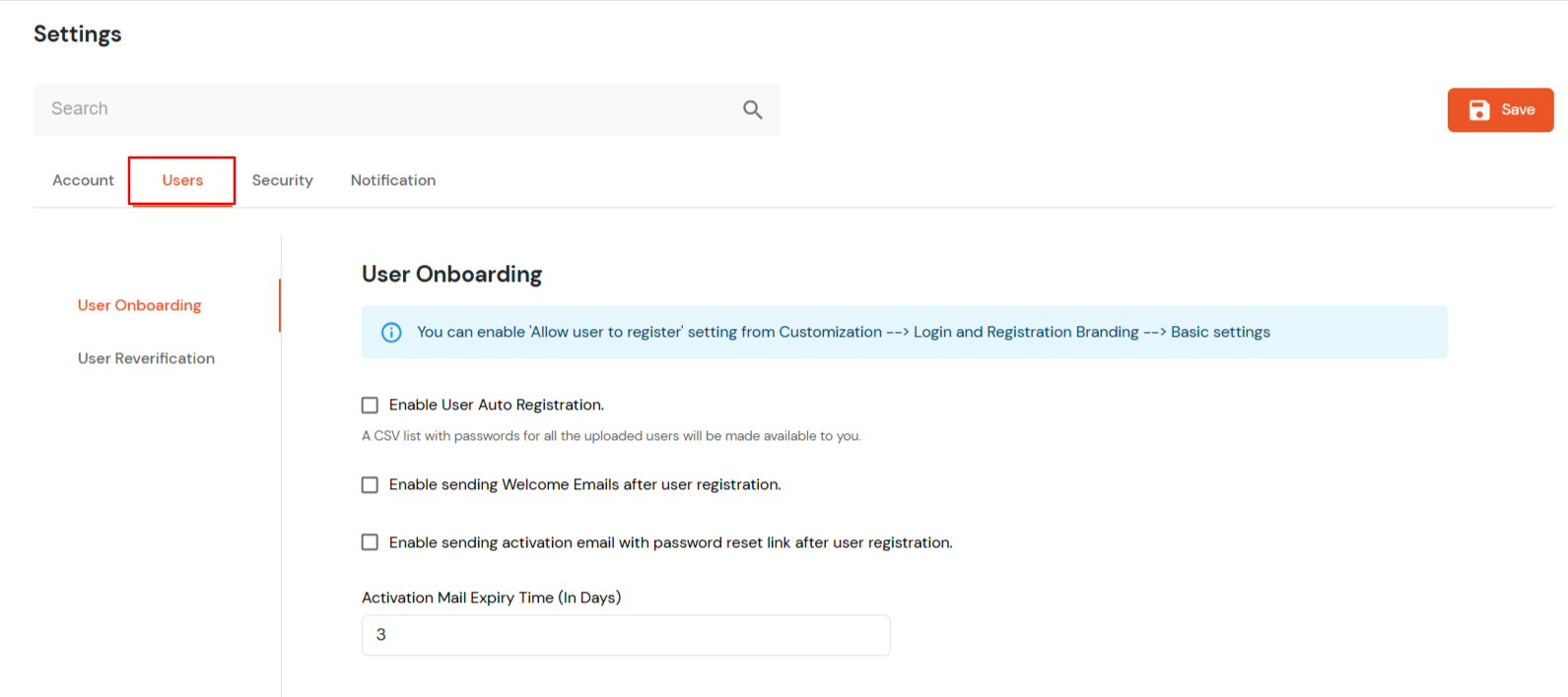 miniOrange Admin Handbook: User Dashboard