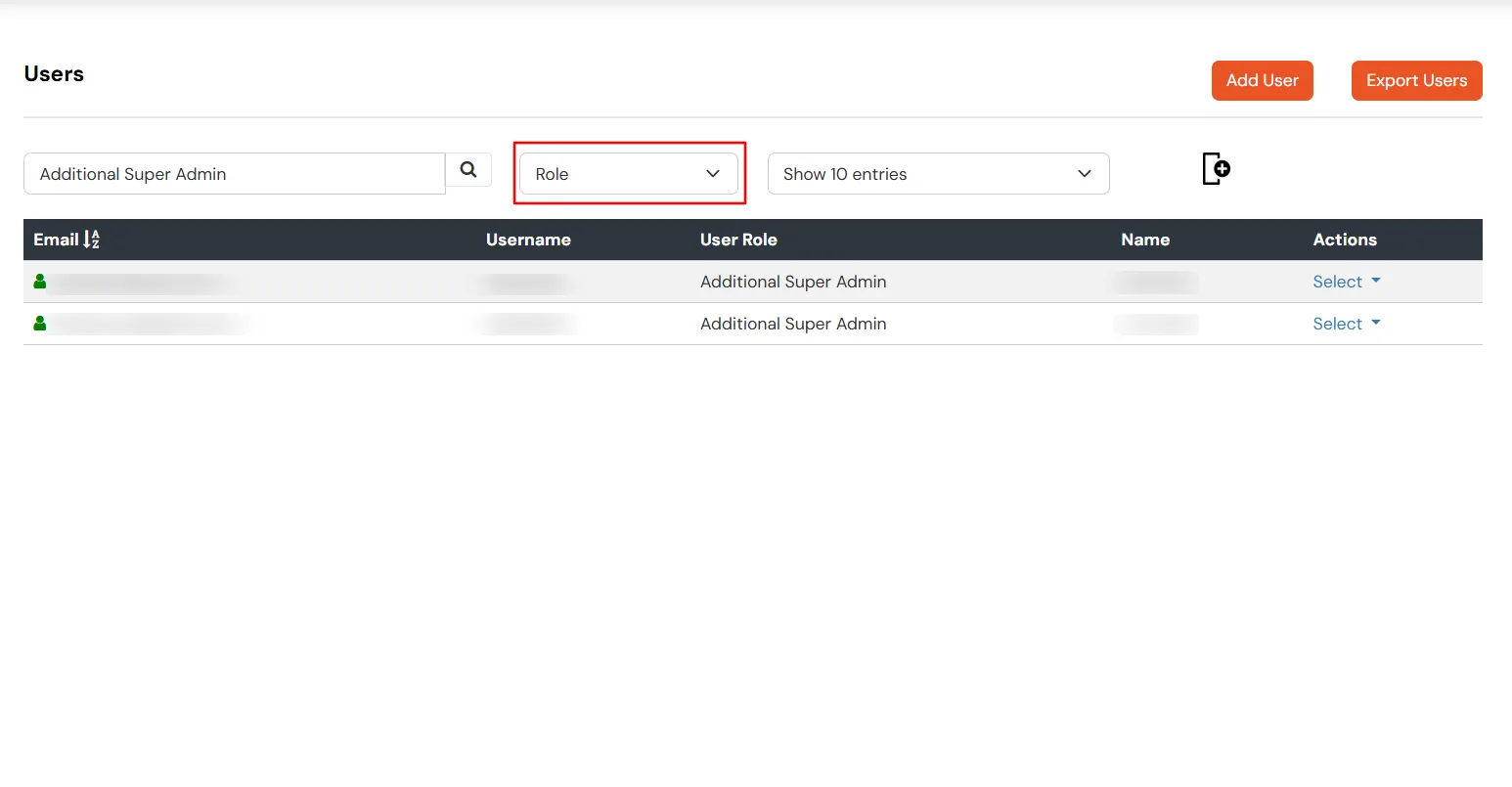 miniOrange Partner Portal Handbook: Search users role