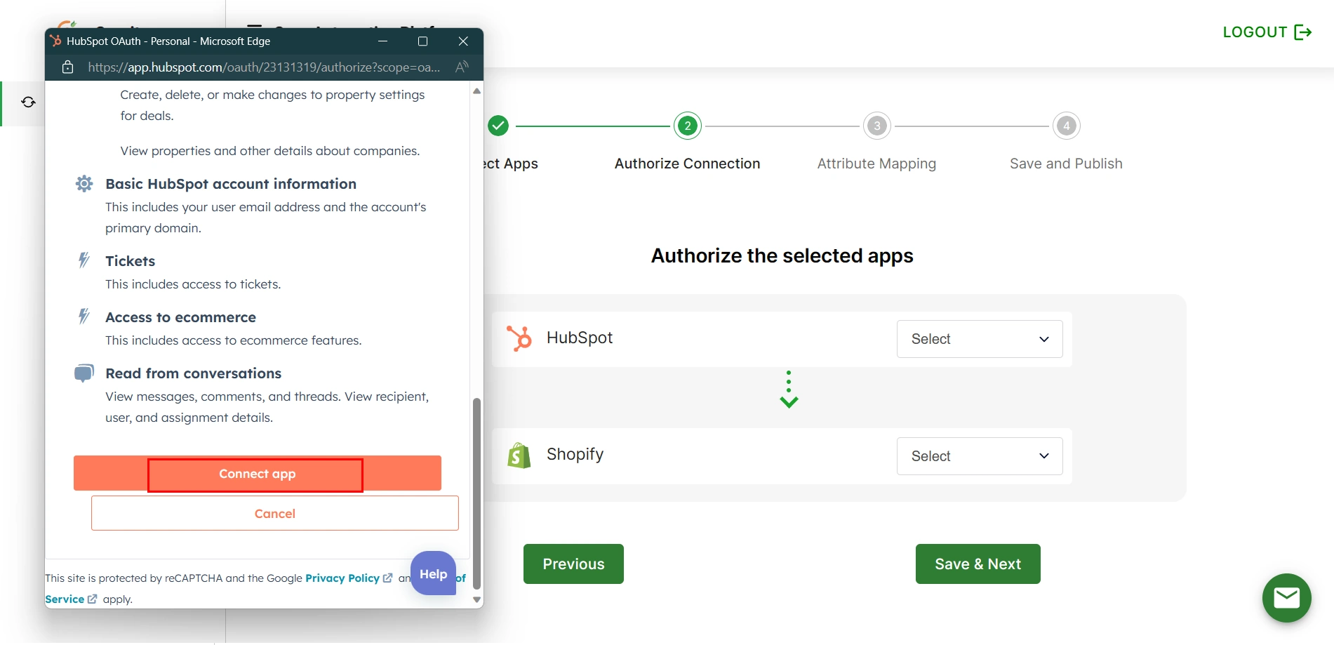 HubSpot Shopify Integration