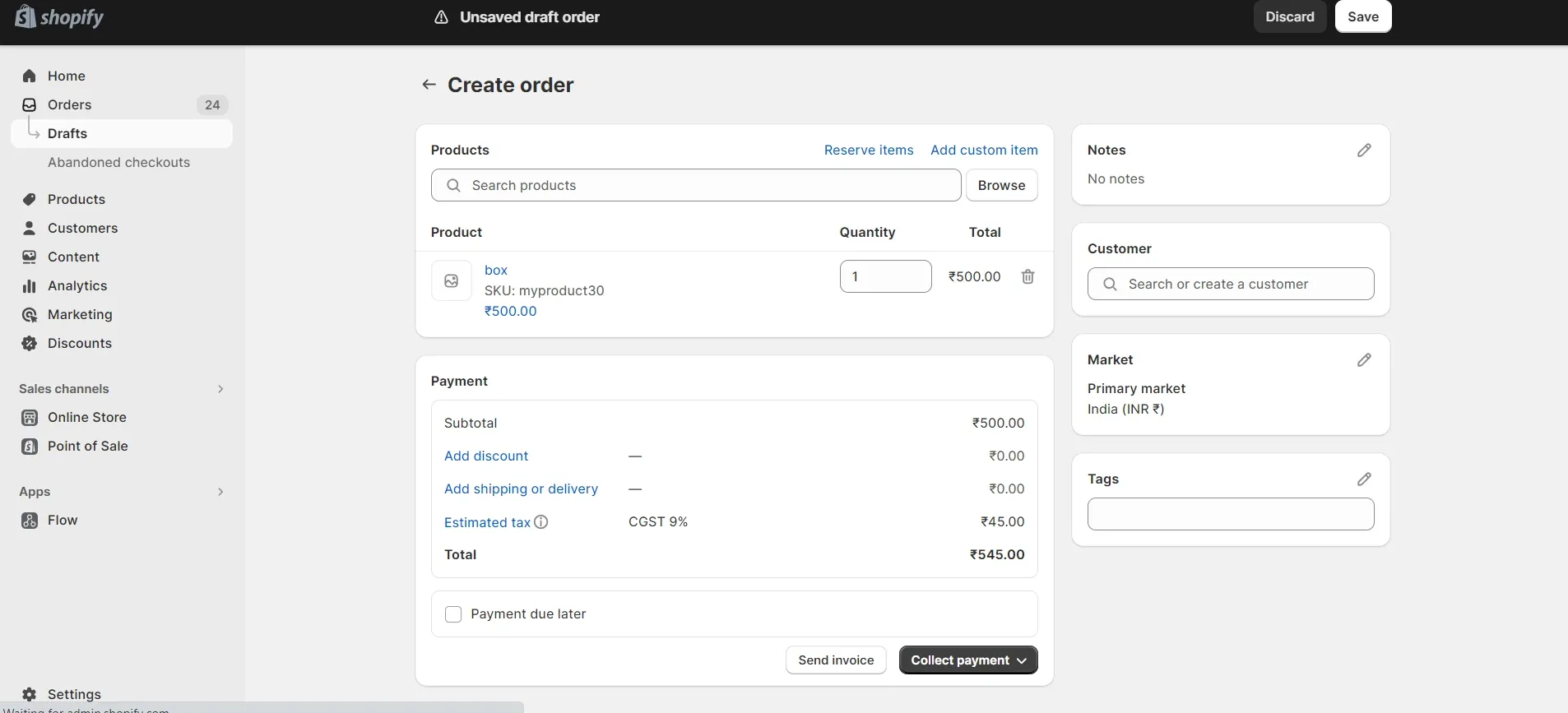 Shopify WooCommerce Integration - create order