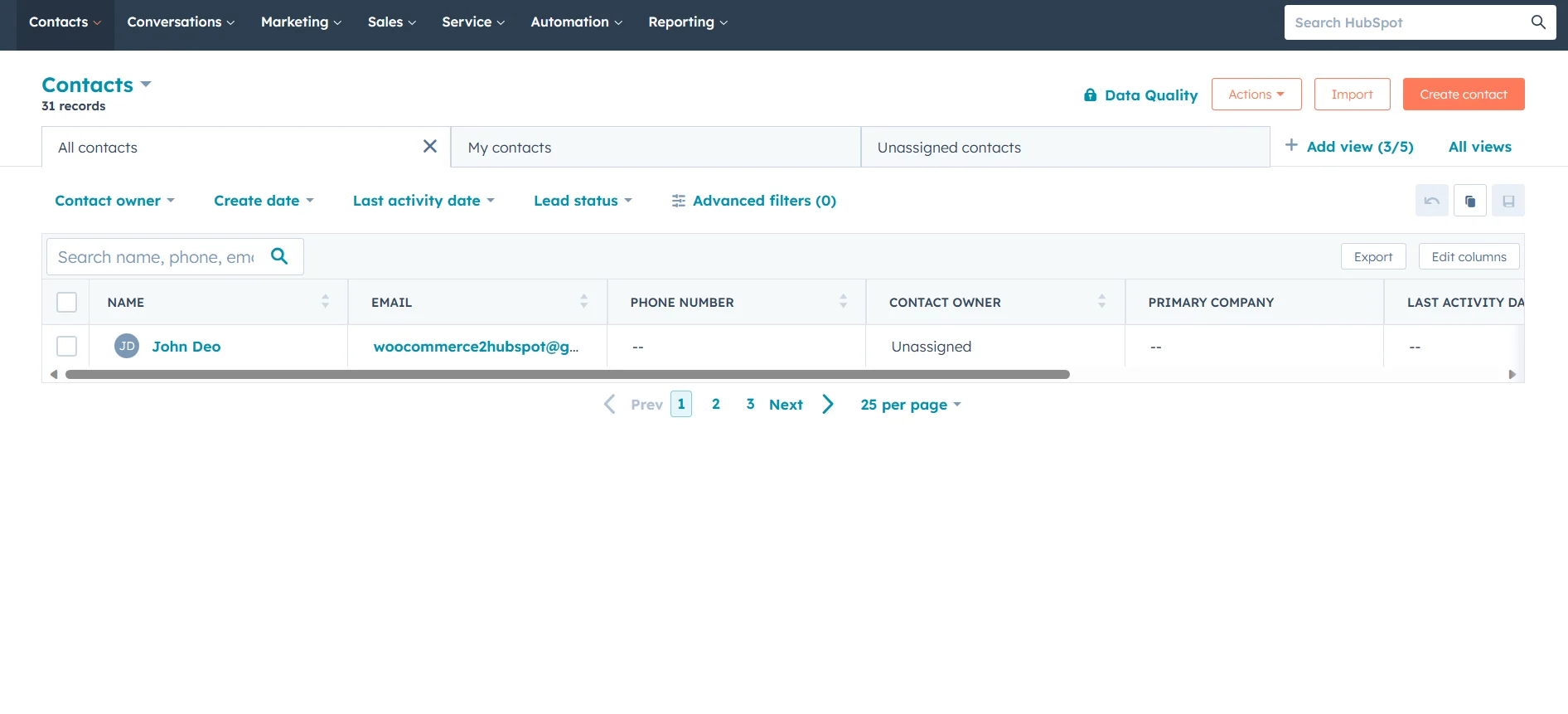  HubSpot WooCommerce Integration