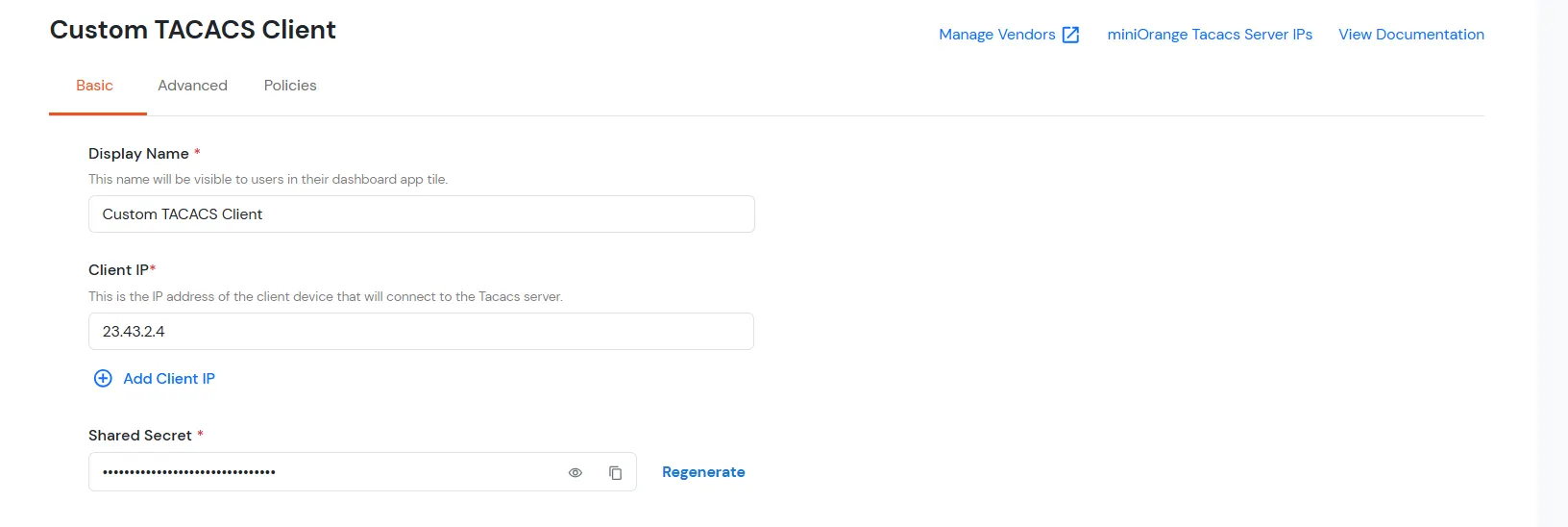2FA Two-Factor radauthentication for Nokia  : Select your TACACS Client